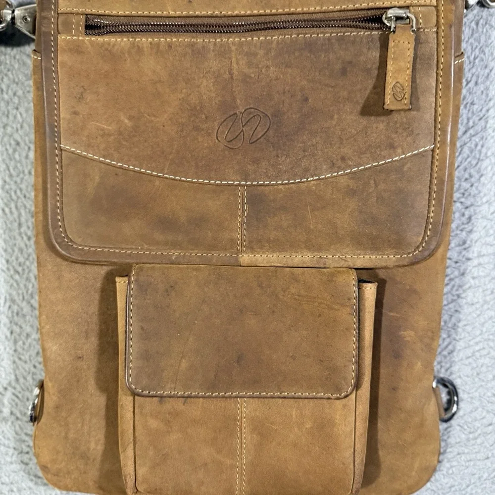 Michael Santoro Design -Premium Leather‎ Vertical Briefcase for Apple Macbook